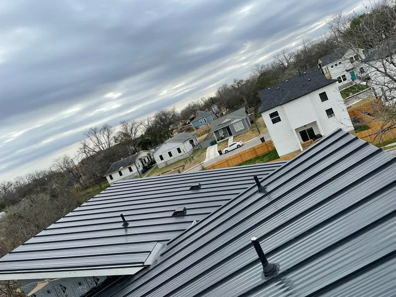 Standing seam metal roof panels with vents for Skylight Repair in Marrero